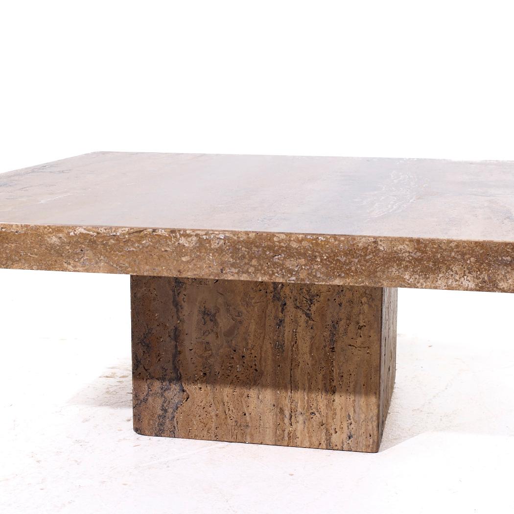 italien Stone International Table à café en marbre du milieu du siècle dernier en vente