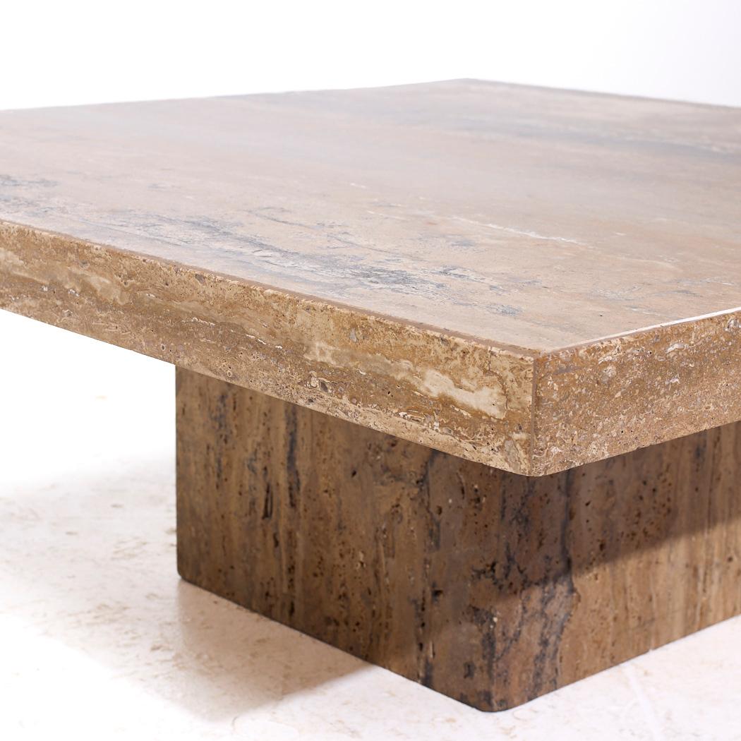 Fin du 20e siècle Stone International Table à café en marbre du milieu du siècle dernier en vente