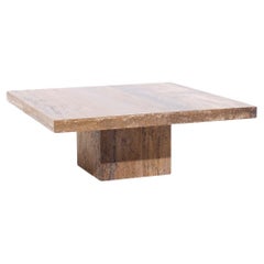 Mesa baja de mármol de mediados de siglo Stone International