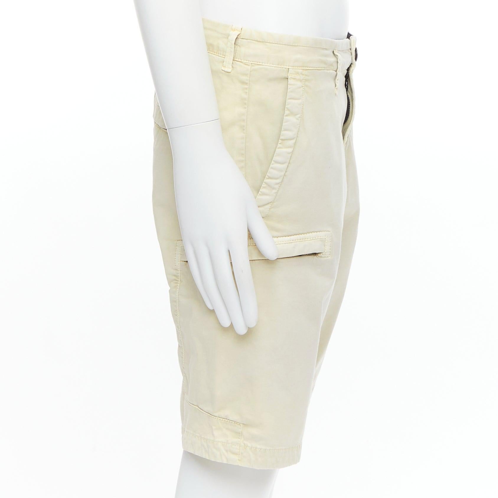 Short STONE ISLAND 2020 en coton mélangé lavé à la pierre avec logo patch 30
