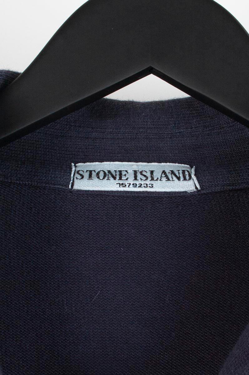 Noir Stone Island Buttons Men Jacket Size L S138 en vente