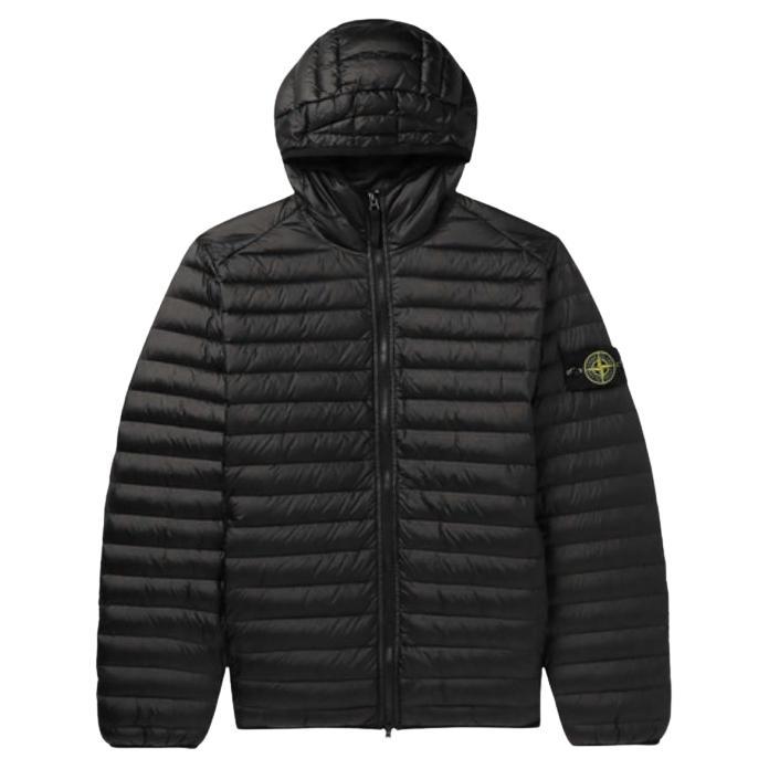 Doudoune à capuche avec logo appliqué Stone Island Channel