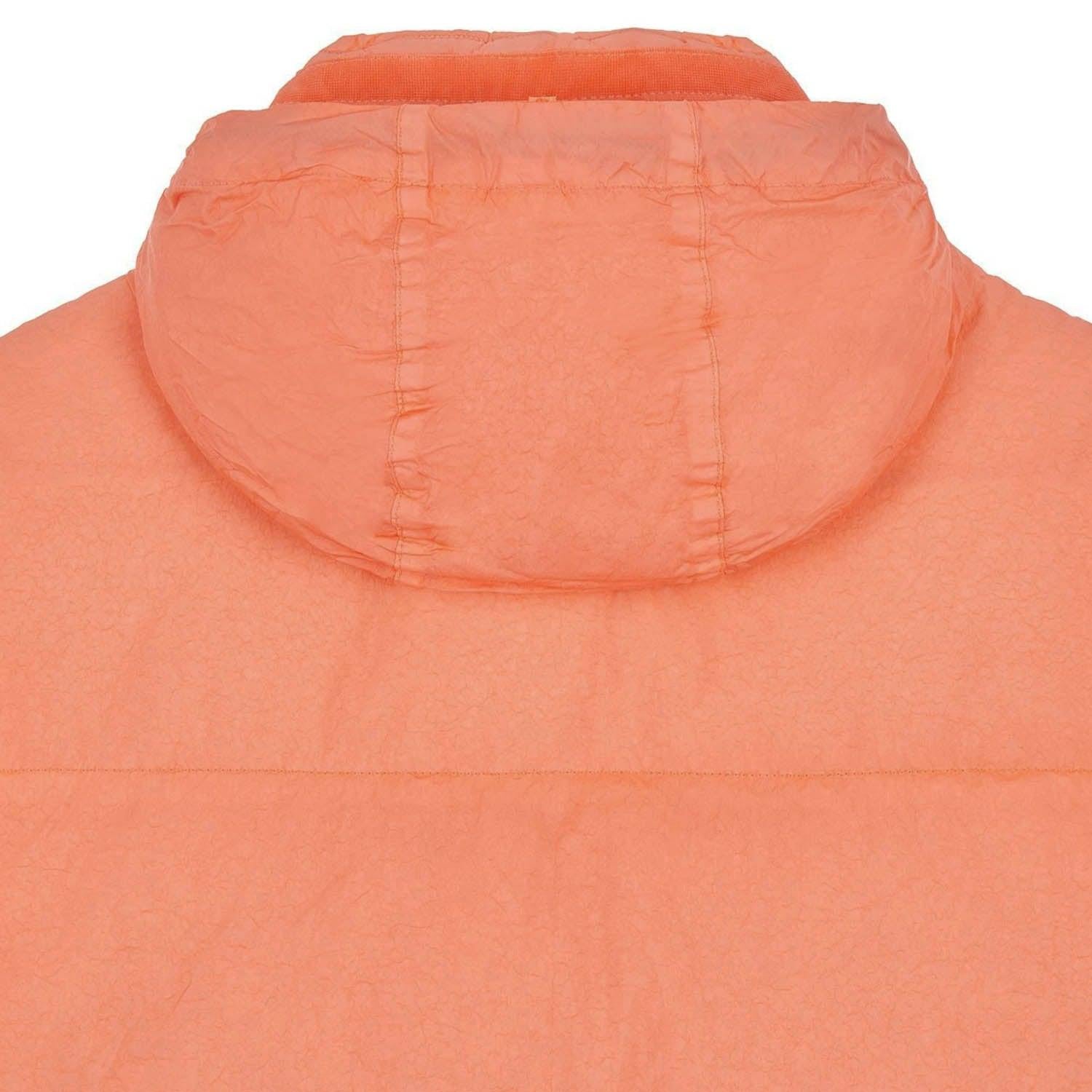 Stone Island Daunenweste Orange L Herren im Angebot