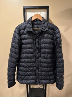 Stone Island Garment Dyed Micro Yarn Shirt Puffer Jacket