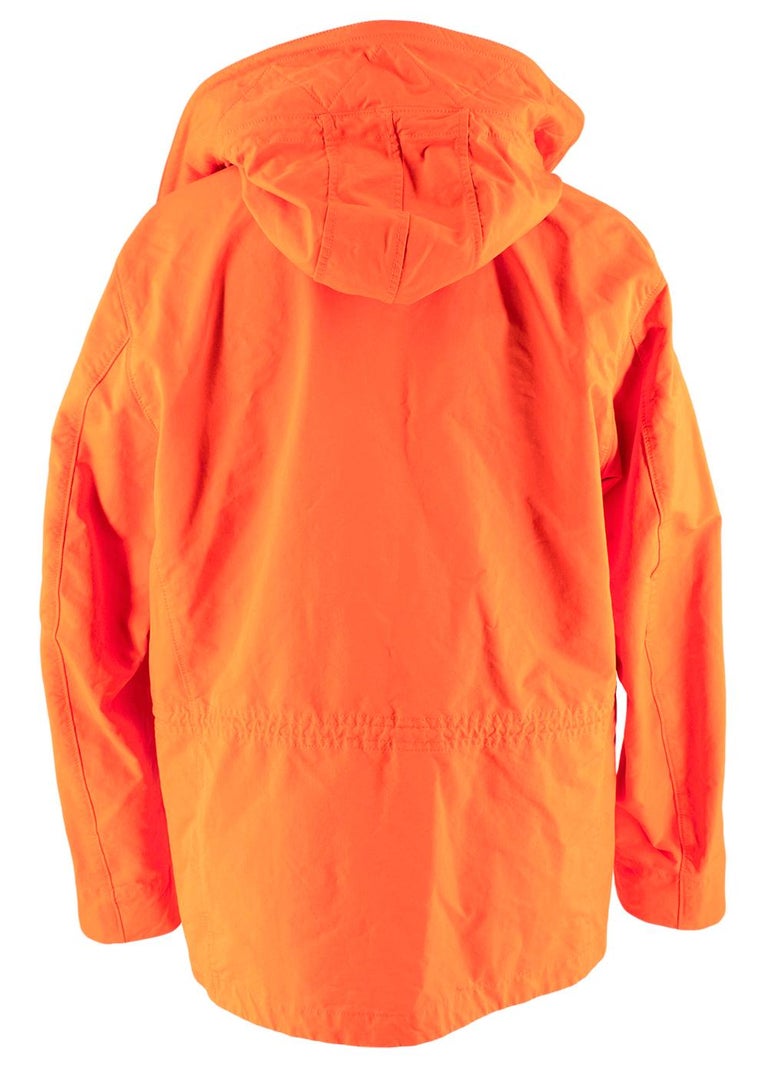 Stone Island Orange David Fluo Jacket - Size L at 1stDibs