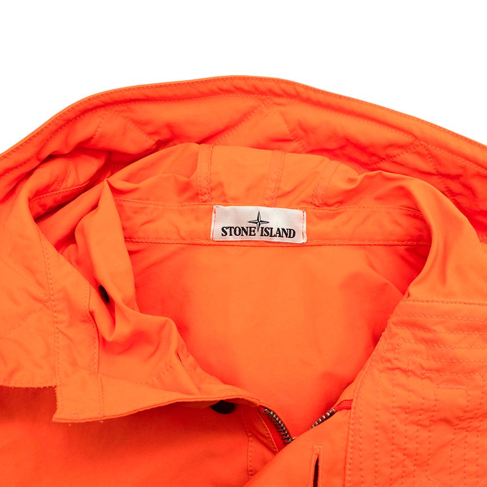 orange stone island jacket