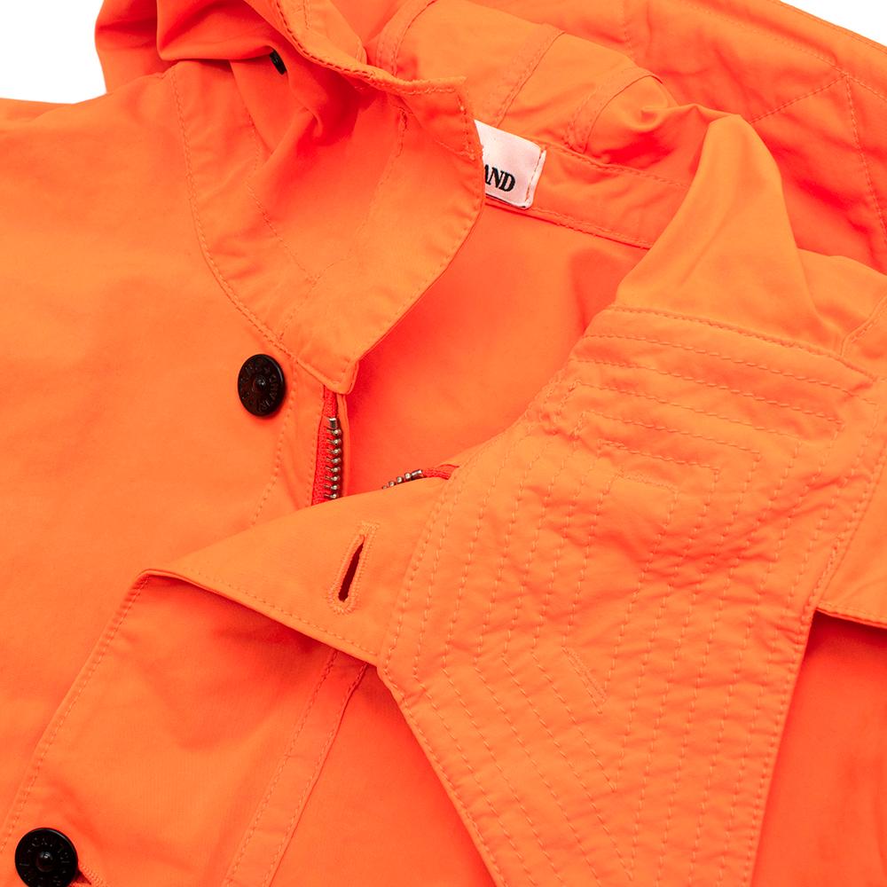 stone island orange jacket