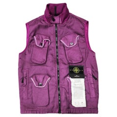 Stone Island Panama Modified Vest Purple L