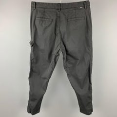 STONE ISLAND Shadow Project Size 34 Black Cotton Blend Zip Fly Casual Pants