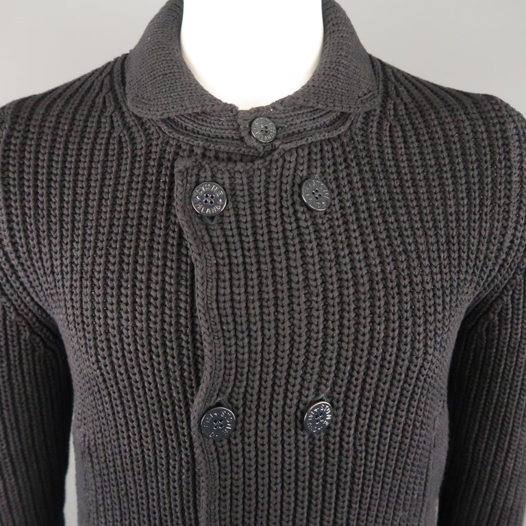 stone island cardigan navy
