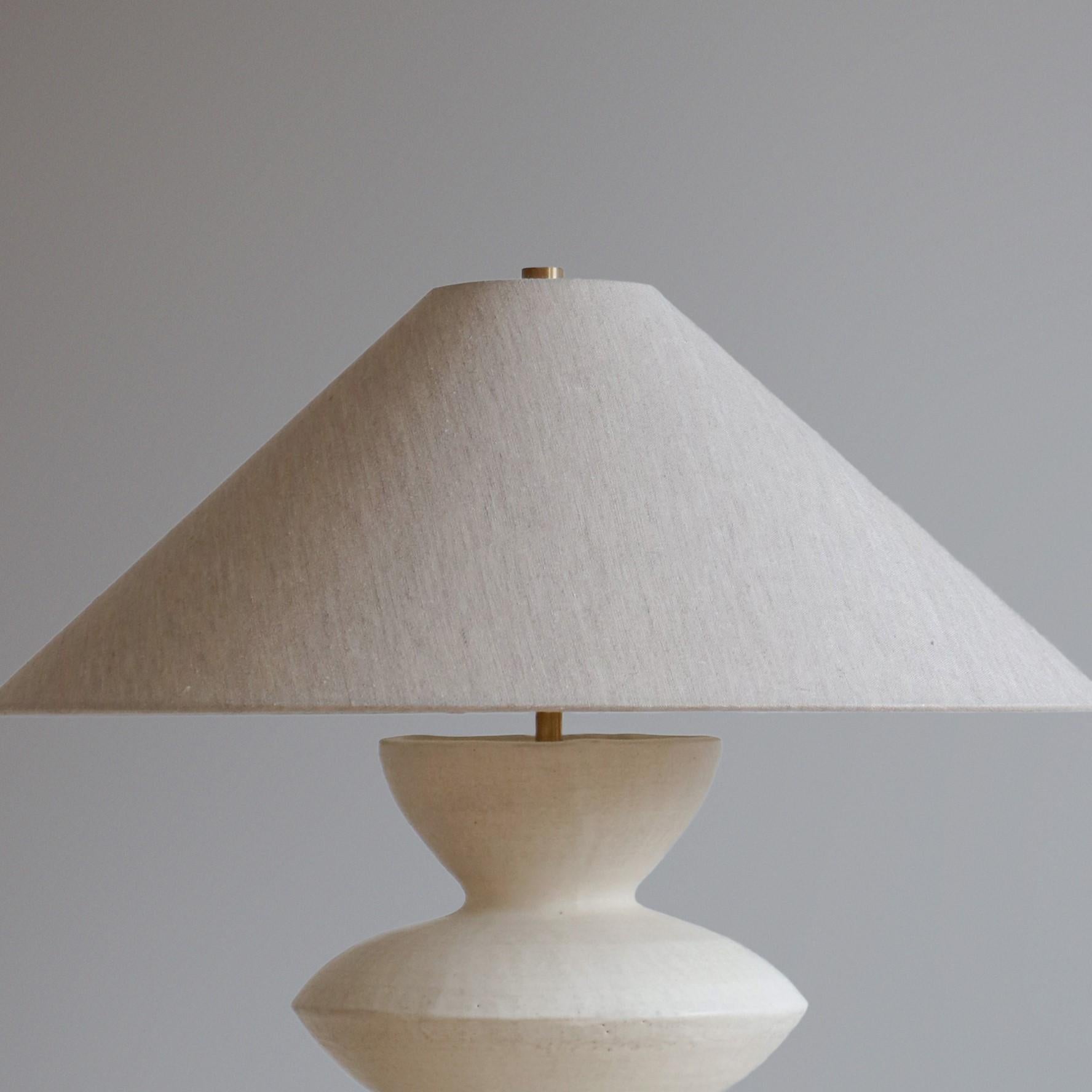 Post-Modern Stone Janus Table Lamp by  Danny Kaplan Studio For Sale