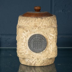 Stone Jar Made from Houses of Parliament Brickwork, England, circa 1950