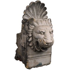 Stone Lion Building Ornament