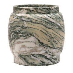 Stone Luana M Green Marble Vase by Jacopo Simonetti