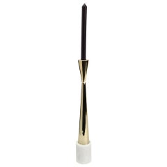 Stone Marble and Brass Tall Candleholder, Tom Dixon