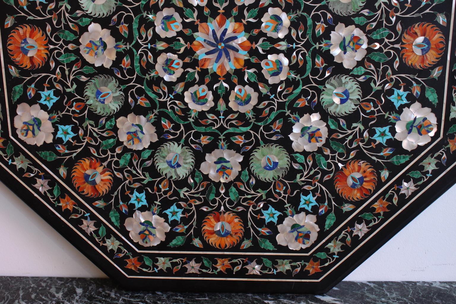 Stone Marquetry Tray In Good Condition In Marseille, FR