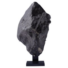 Stone Meteorite with Black Fusion Crust
