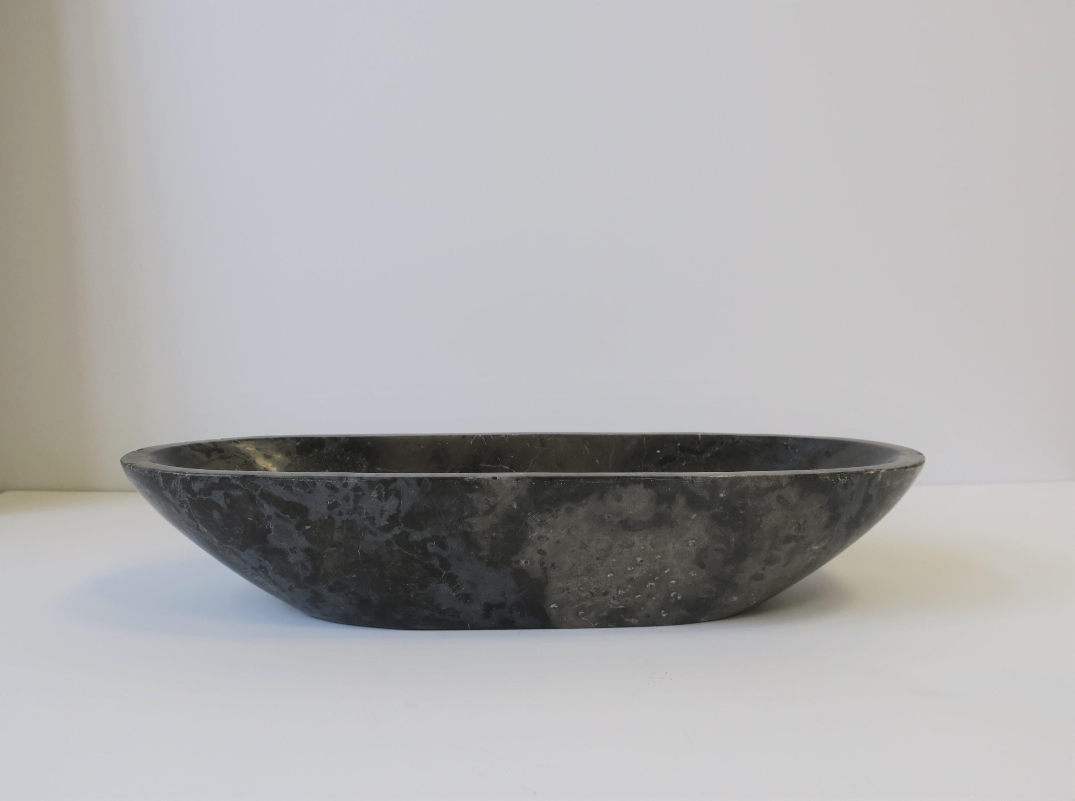 Minimalist Stone Oblong Bowl or Vide-Poche