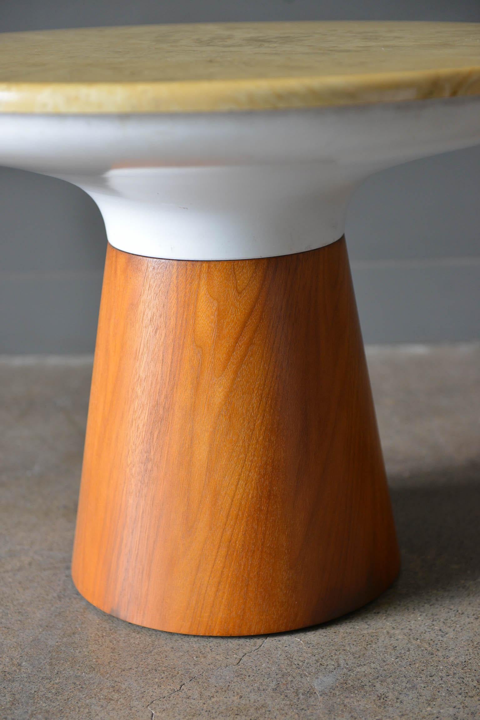 Stone Occasional Table by Frank Rohloff for Brown Saltman, circa 1965 In Good Condition In Costa Mesa, CA