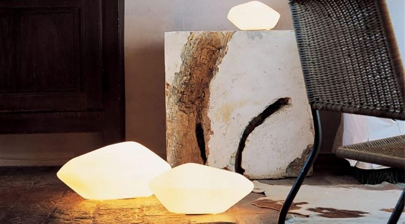 Lampe de bureau Stone of Glass par Marta Laudani & Marco Romanelli pour Oluce Neuf - En vente à Brooklyn, NY