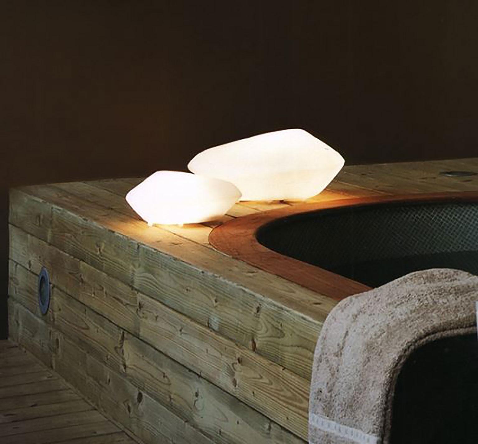 Lampe de bureau Stone of Glass par Marta Laudani & Marco Romanelli pour Oluce en vente 1