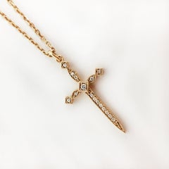 Stone Paris 18 Karat Gold and Diamonds Diabolique Necklace