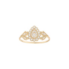 Stone Paris 18 Karat Gold White Diamonds Favorite Ring