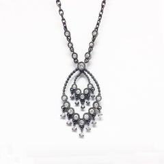 Stone Paris 18 Karat Gold White Diamonds Talitha Pendant Necklace
