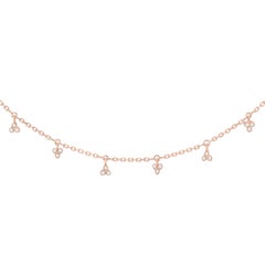 Stone Paris 18 Karat Gold White Diamonds Volupté Necklace