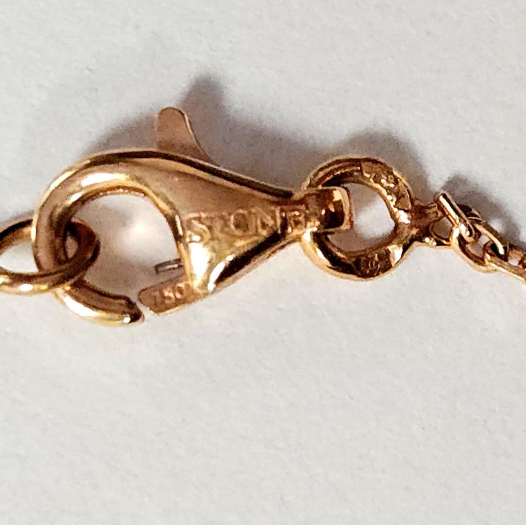 Stone Paris by Marie Poniatowski - Collana con fiori di diamante in oro rosa 18k - 0,20ctw In condizioni Nuovo in vendita a North Miami, FL