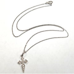 Stone Paris by Marie Poniatowski Diamond Cross Necklace Blood Diamond Collection