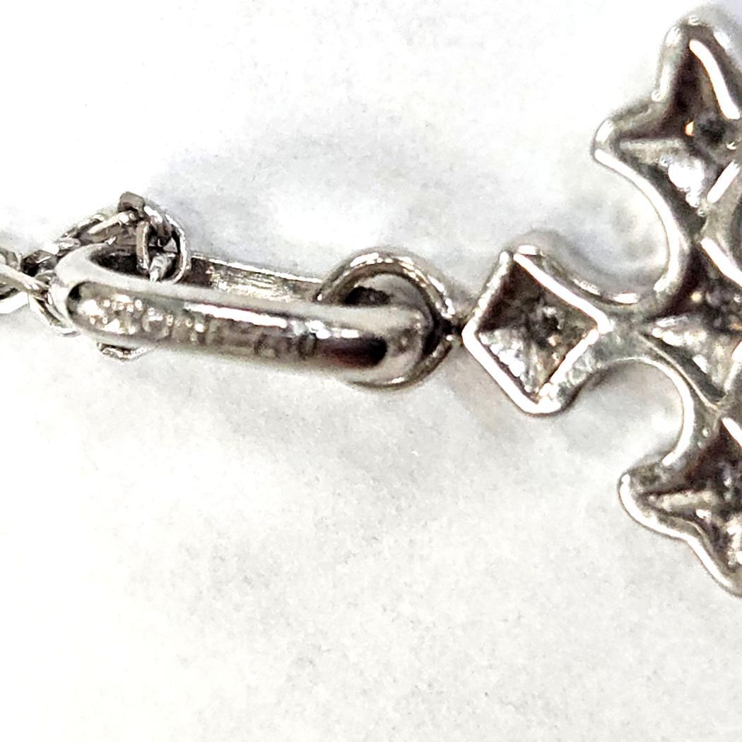 Stone Paris by Marie Poniatowski Diamond Cross Necklace Blood Diamond Collection In New Condition For Sale In North Miami, FL