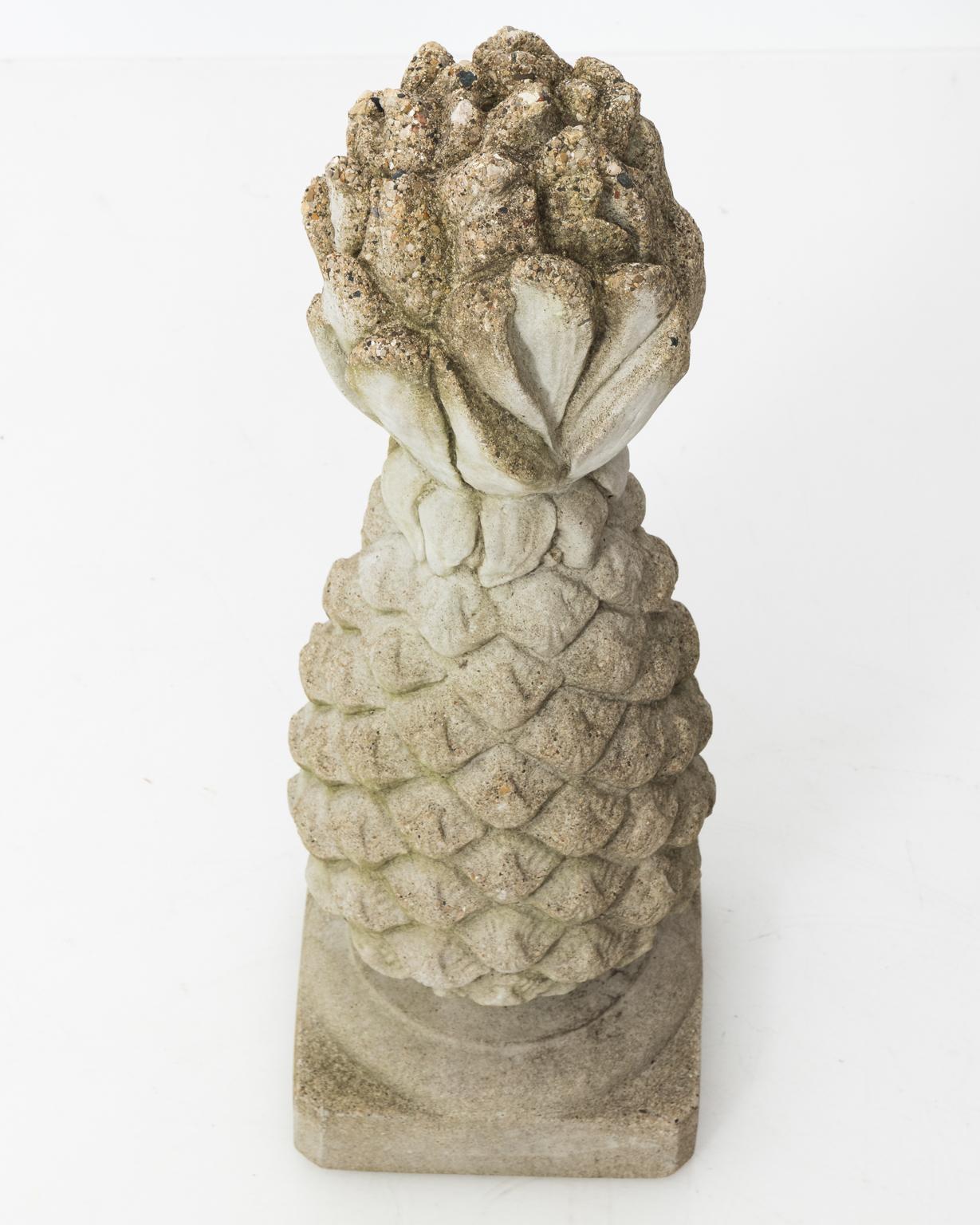 stone pineapple garden ornament