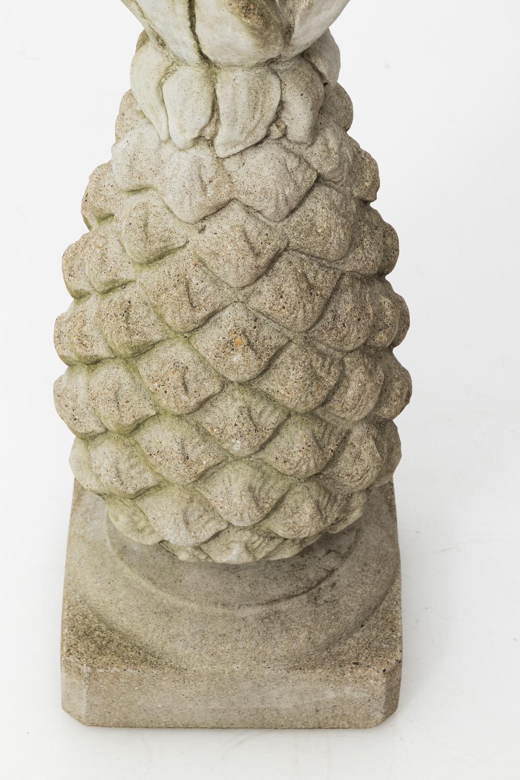 stone pineapple garden ornament