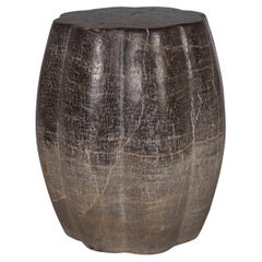 Stein Wellenschliff Garten Sitz