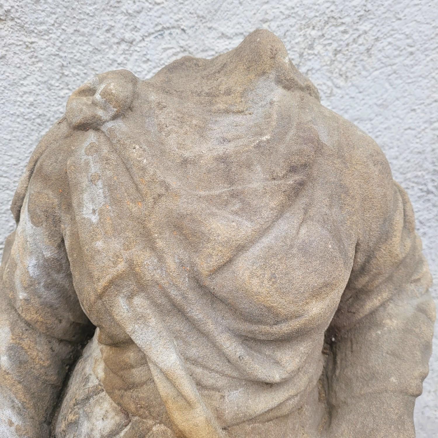 Louis XIV Stone Sculpture, 17th Century For Sale