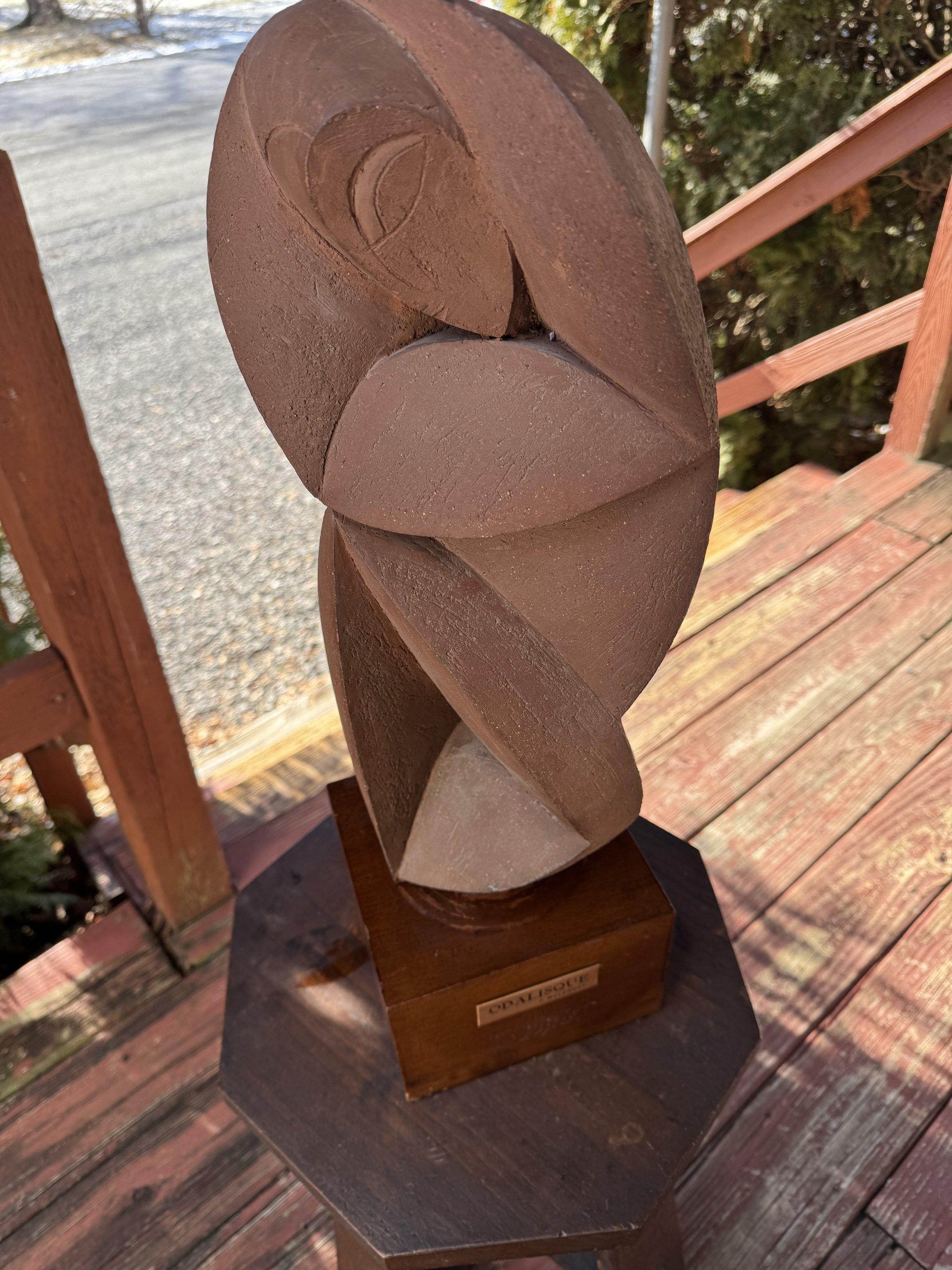 American Stone Sculpture by F. Welensky, 