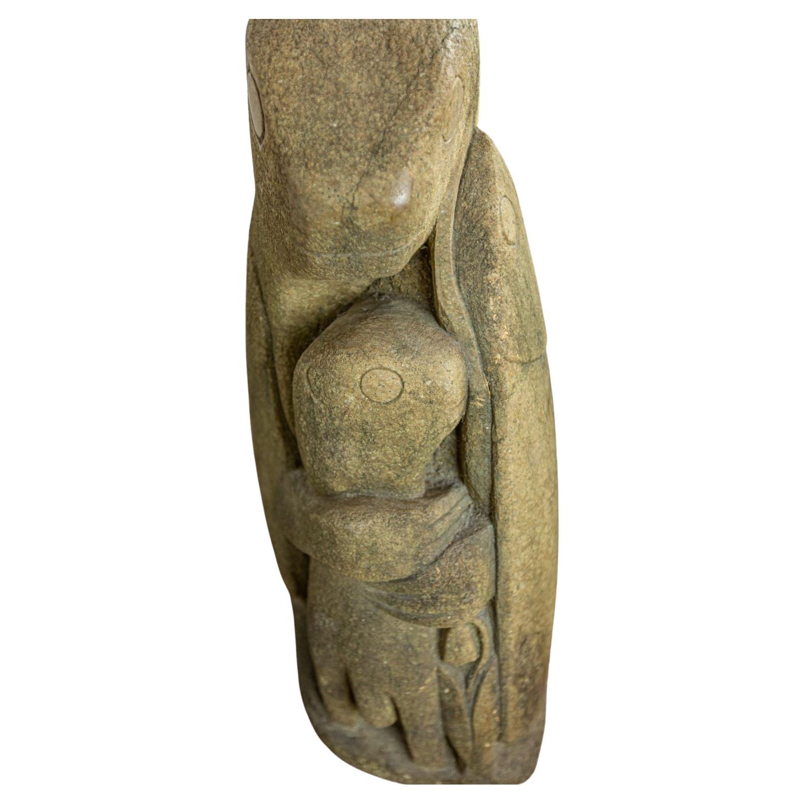 Stone sculpture by George Papashvily in Green Granite 5