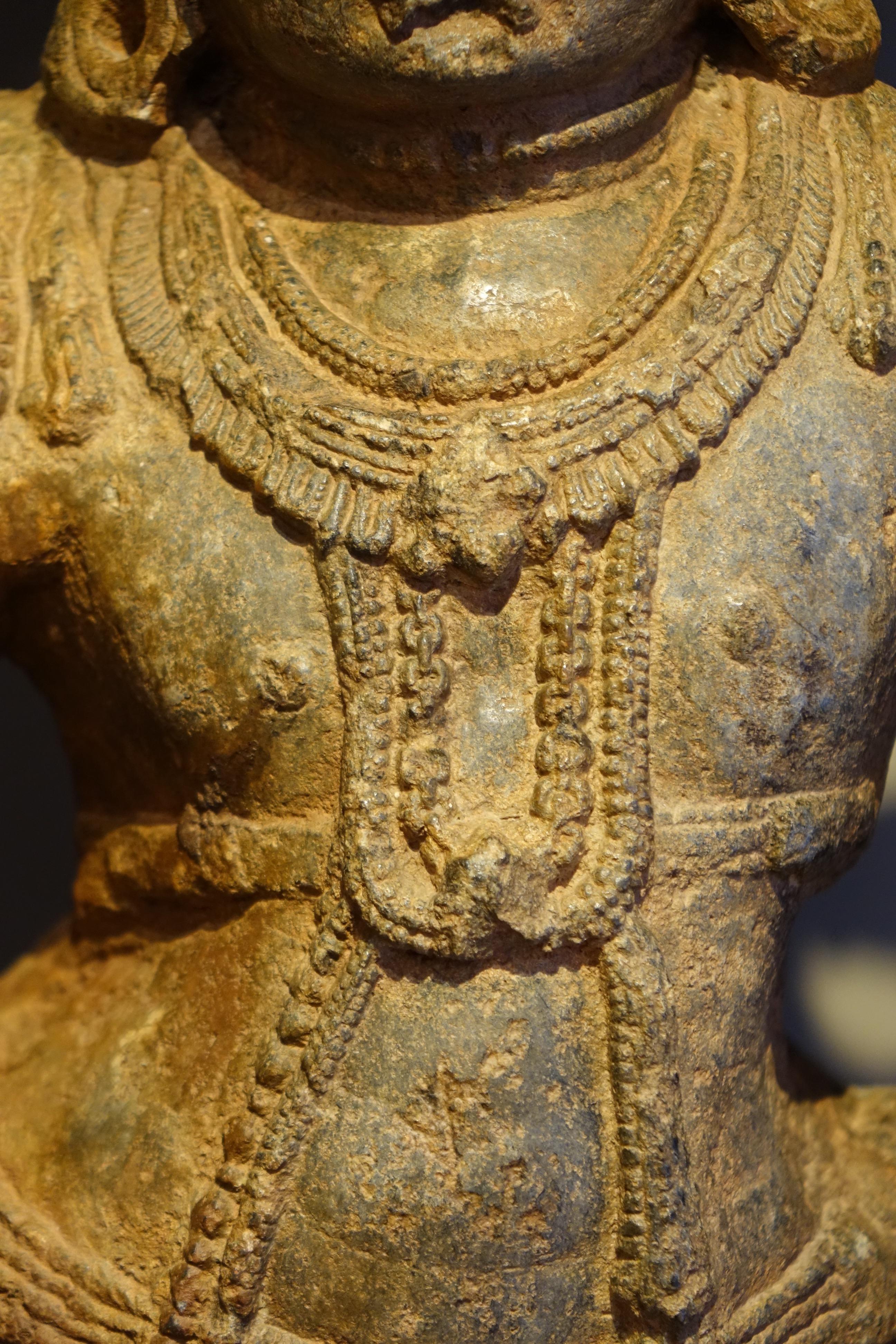18th Century and Earlier “Stone Sculpture Representing the God Shiva”, South India, 13th Century For Sale