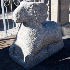 Stone Sculptures of Rams, 21st Century