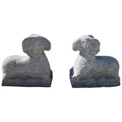 Stone Sculptures of Rams, 21st Century