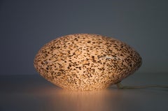 Stone Shaped Glass Table Lamp, Germany, 1970s