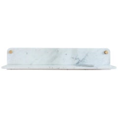 Stone Shelf, White Carrara Marble by Fort Standard in Stock