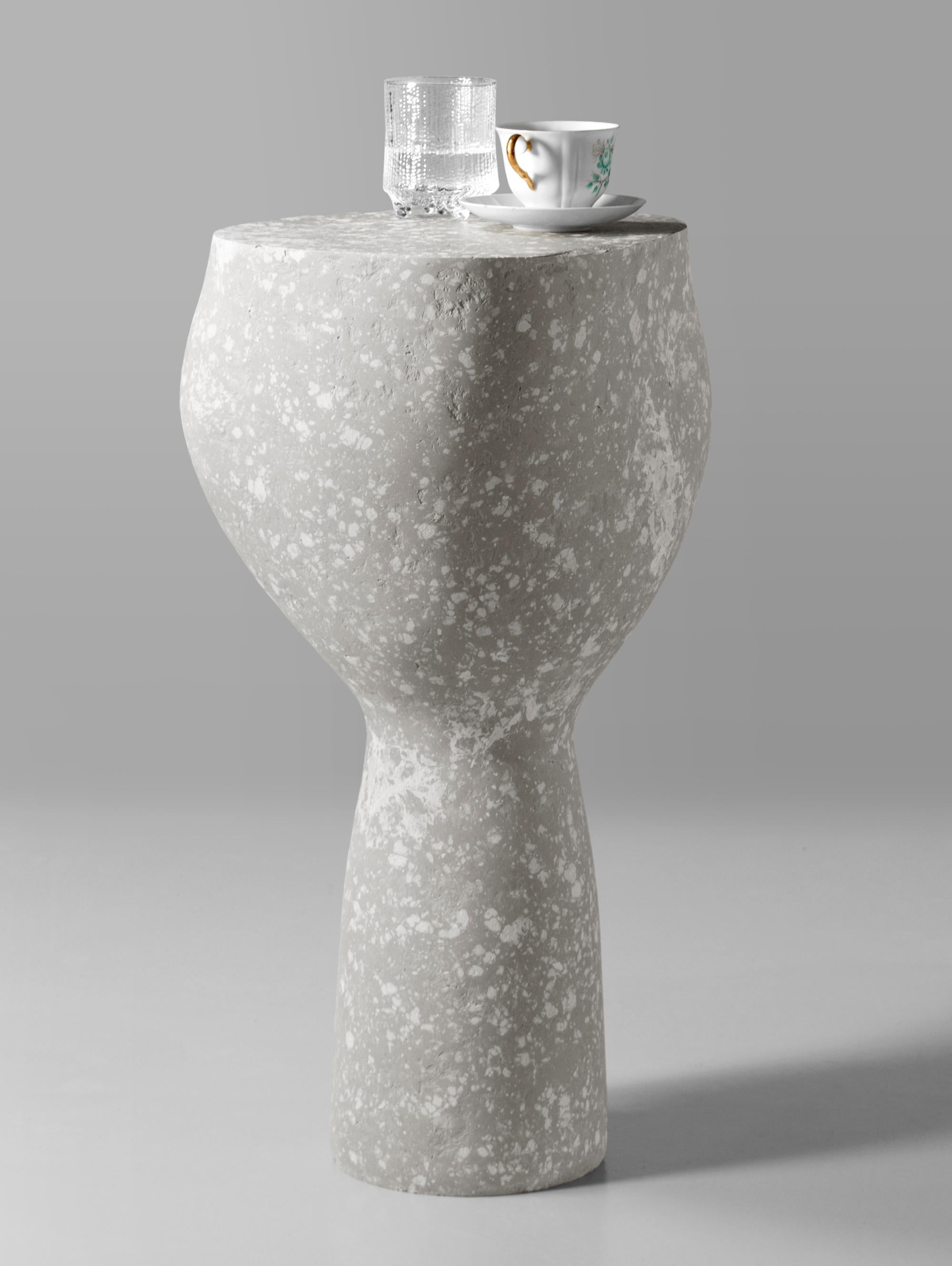 Stone Side Table by Donatas Zukauskas
Dimensions: D 30 x W 35 x H 59 cm.
Materials: Concrete, wood, and recycled paper.

Donatas Žukauskas
Hello, my name is Donatas Žukauskas, I am an interior designer. I have graduated Vilnius Academy of Fine Arts