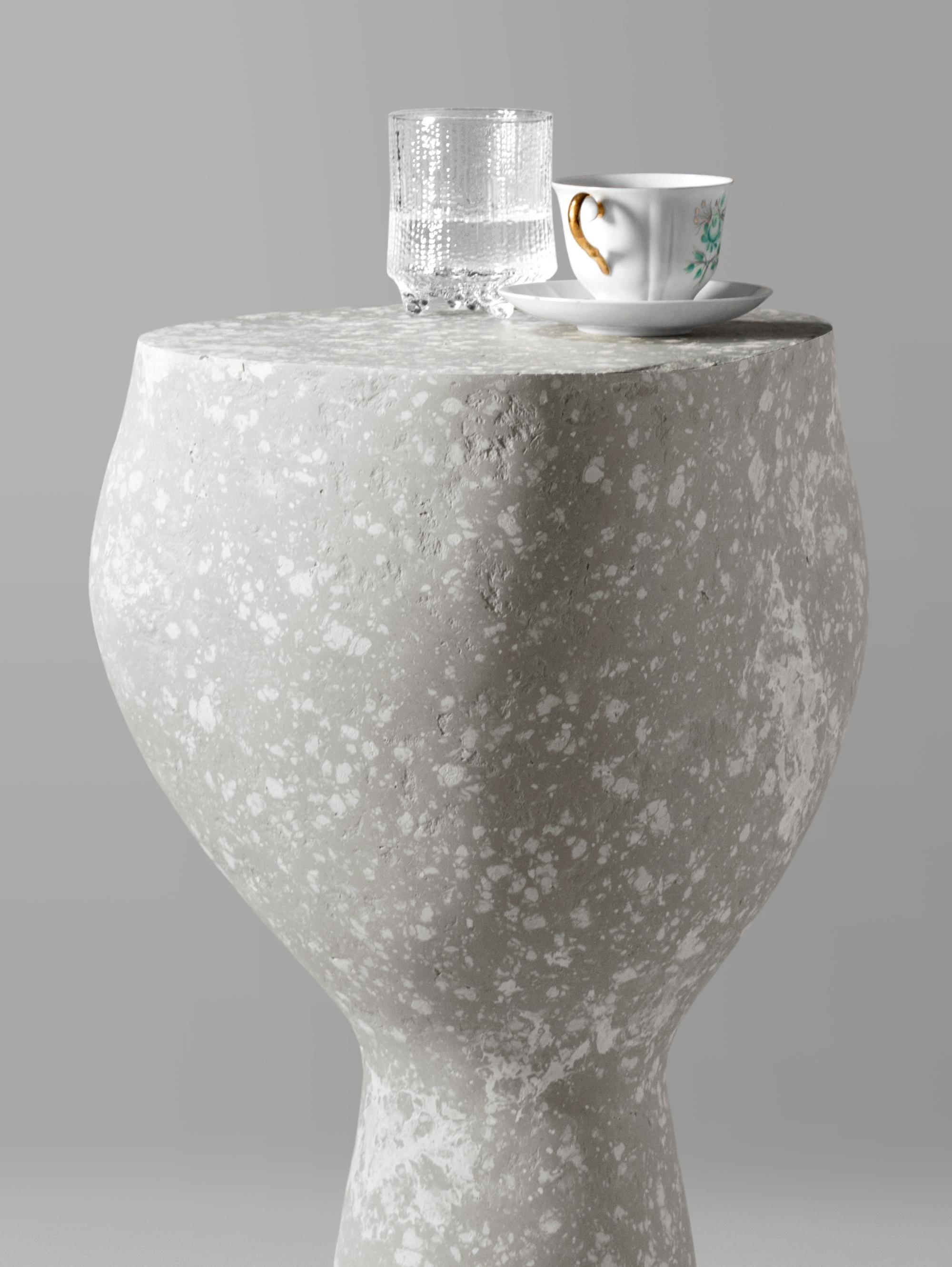 Lithuanian Stone Side Table by Donatas Zukauskas For Sale