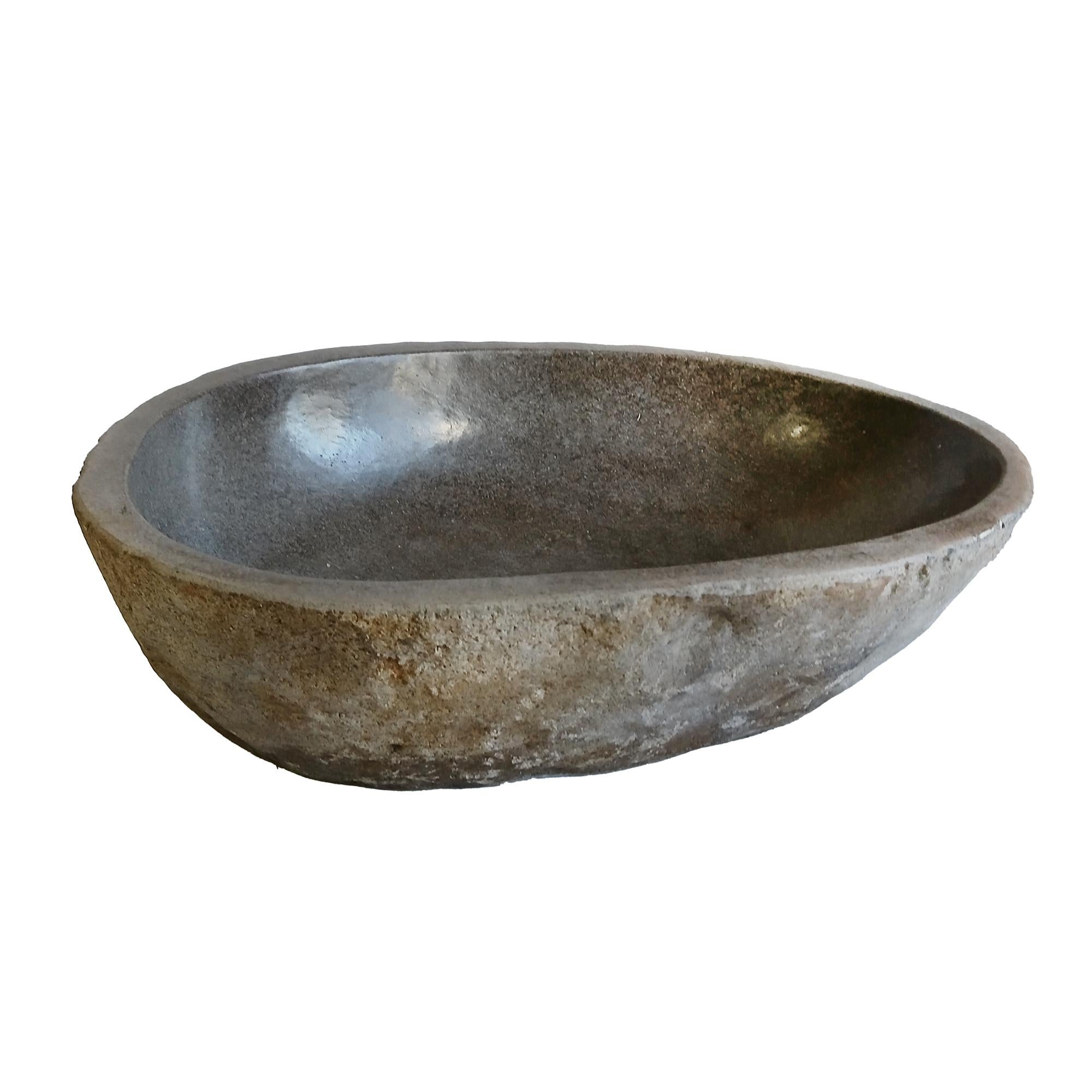 Contemporary Stone Sink or Basin from Indonesia For Sale
