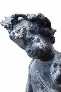 Stone Statue of a Young Girl, 19th Century