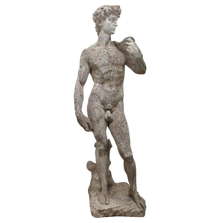 Stone Statue of David For Sale
