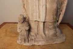Stone Statue Representing A Bishop or A Saint XVII