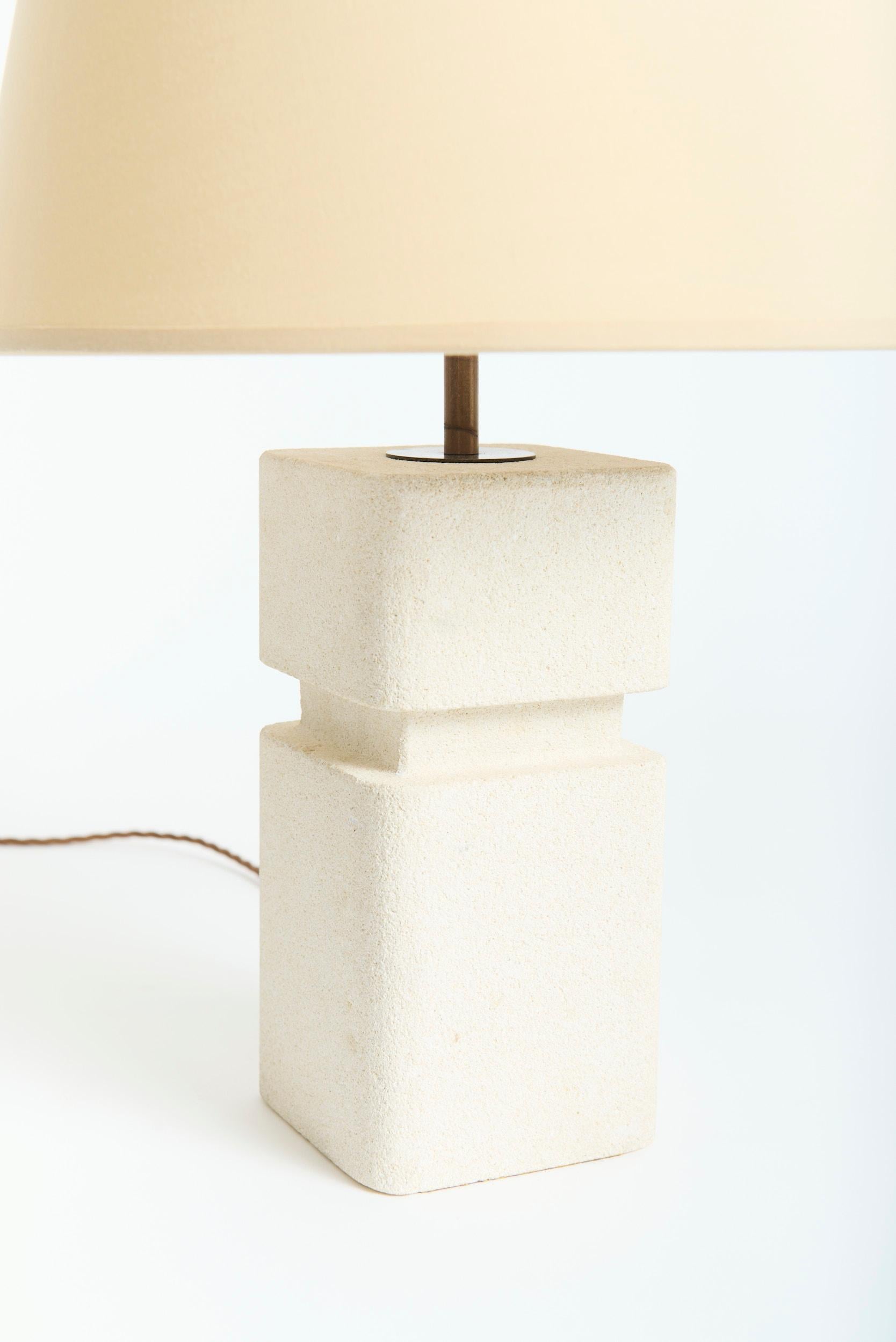 French Stone Table Lamp For Sale